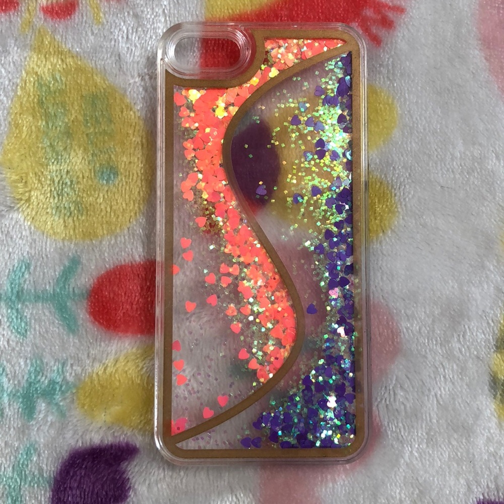 iPhone 5 flowing glitter case